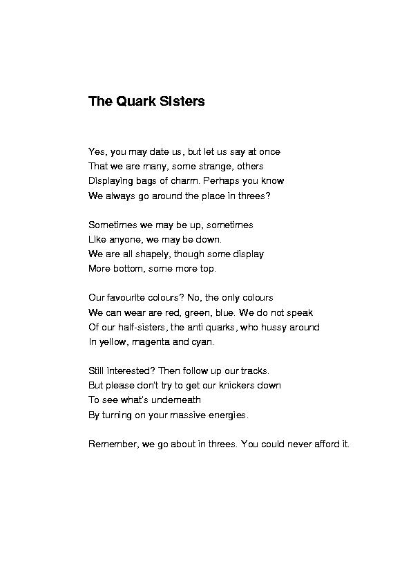 The Quark Sisters